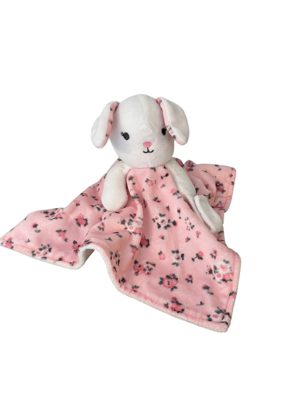 Modern Baby Snuggle Blankie Bunny Rabbit Pacifier Holder Security Blanket Lovey
